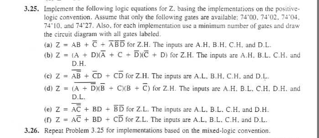  3.26 E ONLY E FOR BOTH 3.26 3.25. Implement the following