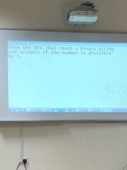 Draw the DFA that reads a binary string and accepts if