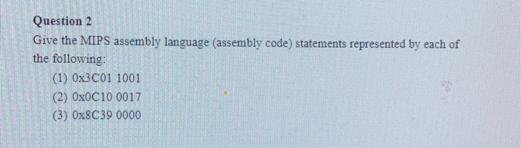  In assembly code please 