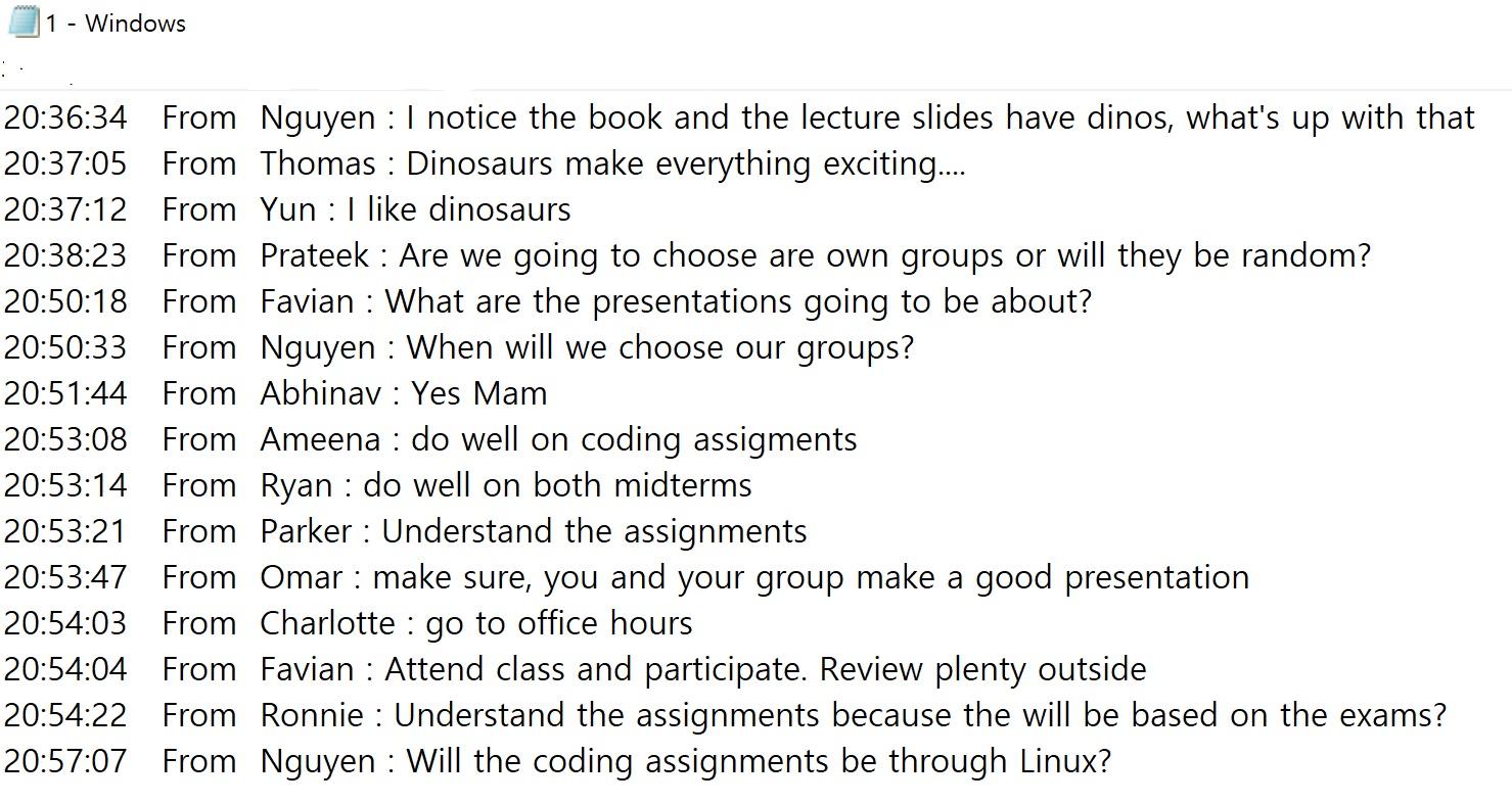 participation score. See attached: Roster.txt 1.txt (sample file, a number of files