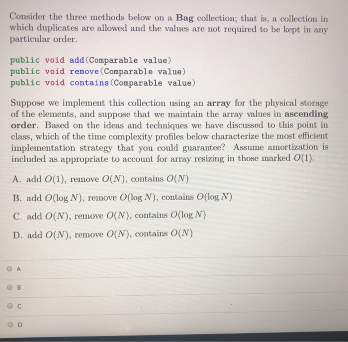 a collection in which duplicates are allowed and the values are not