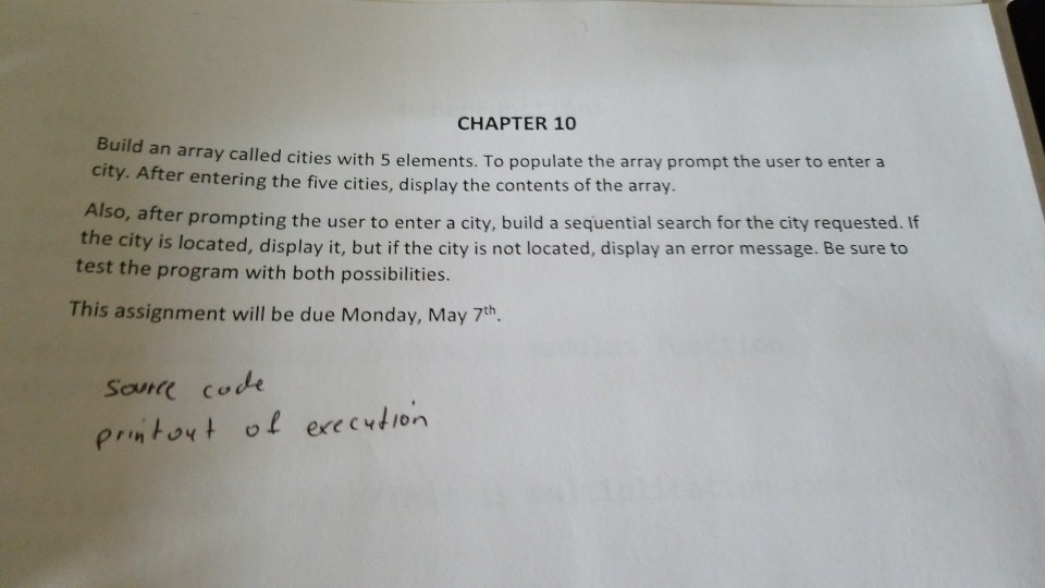 need in Java, either put psedocode with execution CHAPTER 10 Buil