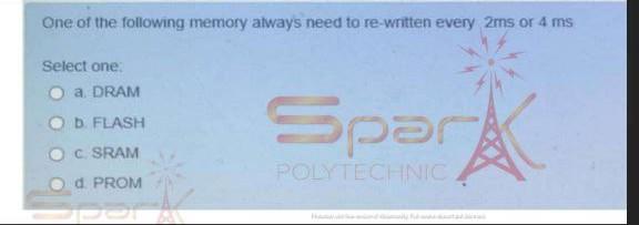 flag O c. the control transfers from ISR to main program d.