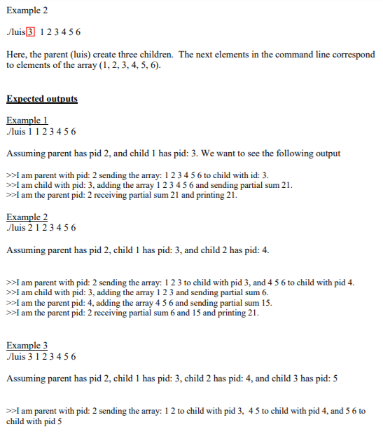 or 3 children. If the parent creates just a child, the parent