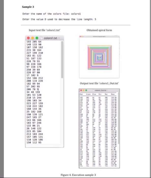 of spiral form is shown in Figure 1. The program input is