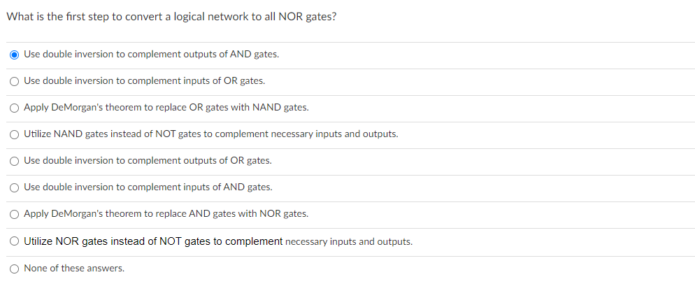  What is the first step to convert a logical network to
