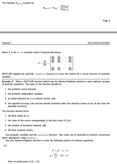 to solve arbitrary systems of symbolic equations. The input to the function