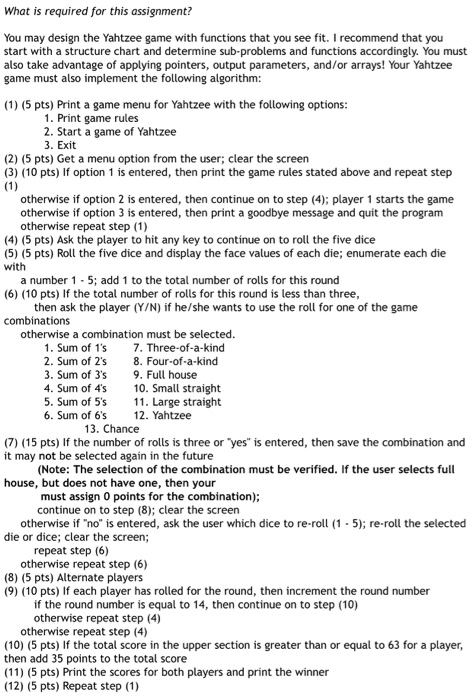Rules of Yahtzee: The scorecard used for Yahtzee is composed of two