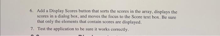 exercise, you'll enhance the Score Calculator form of Homework 3 so it
