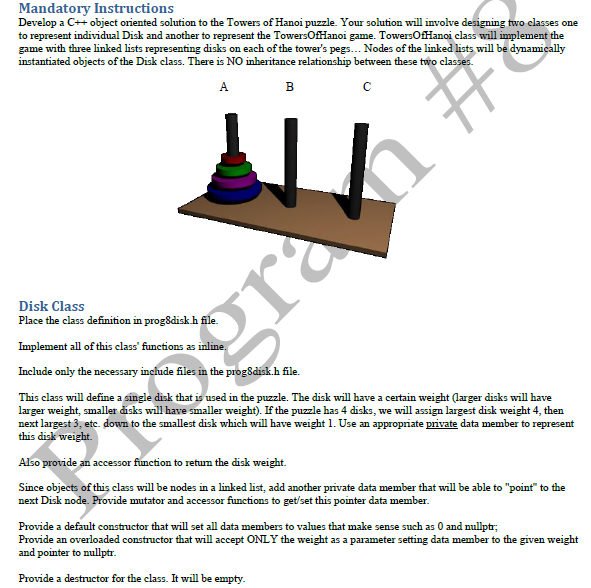 C++ help please show program working and each file with a label