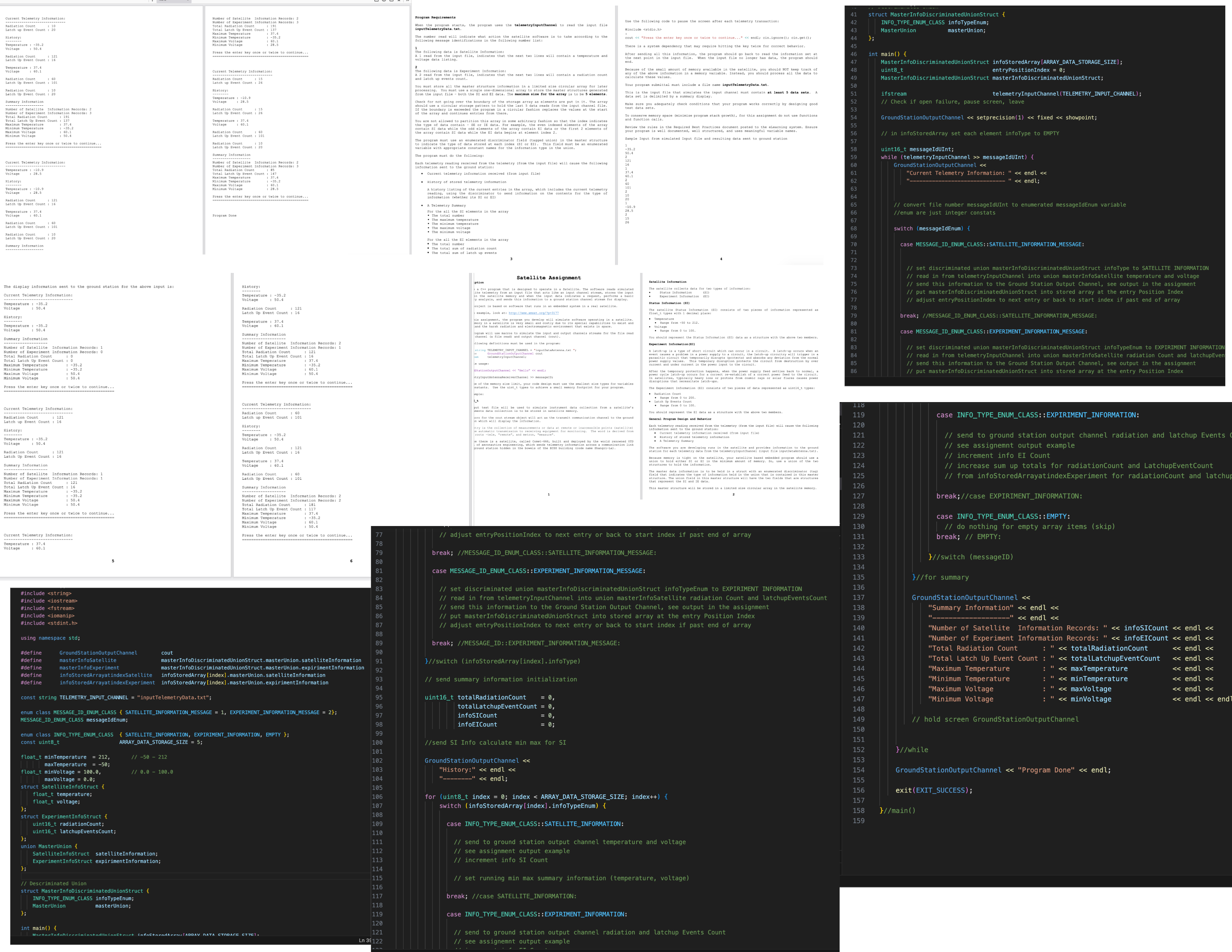  Satellite Assignment, computer science 
