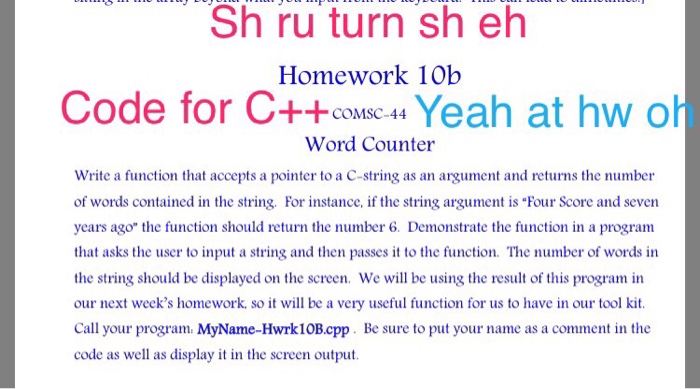  Code for c++ Code for c++ Write a function that accepts