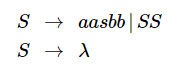What language does the following grammar generate? What language does the following