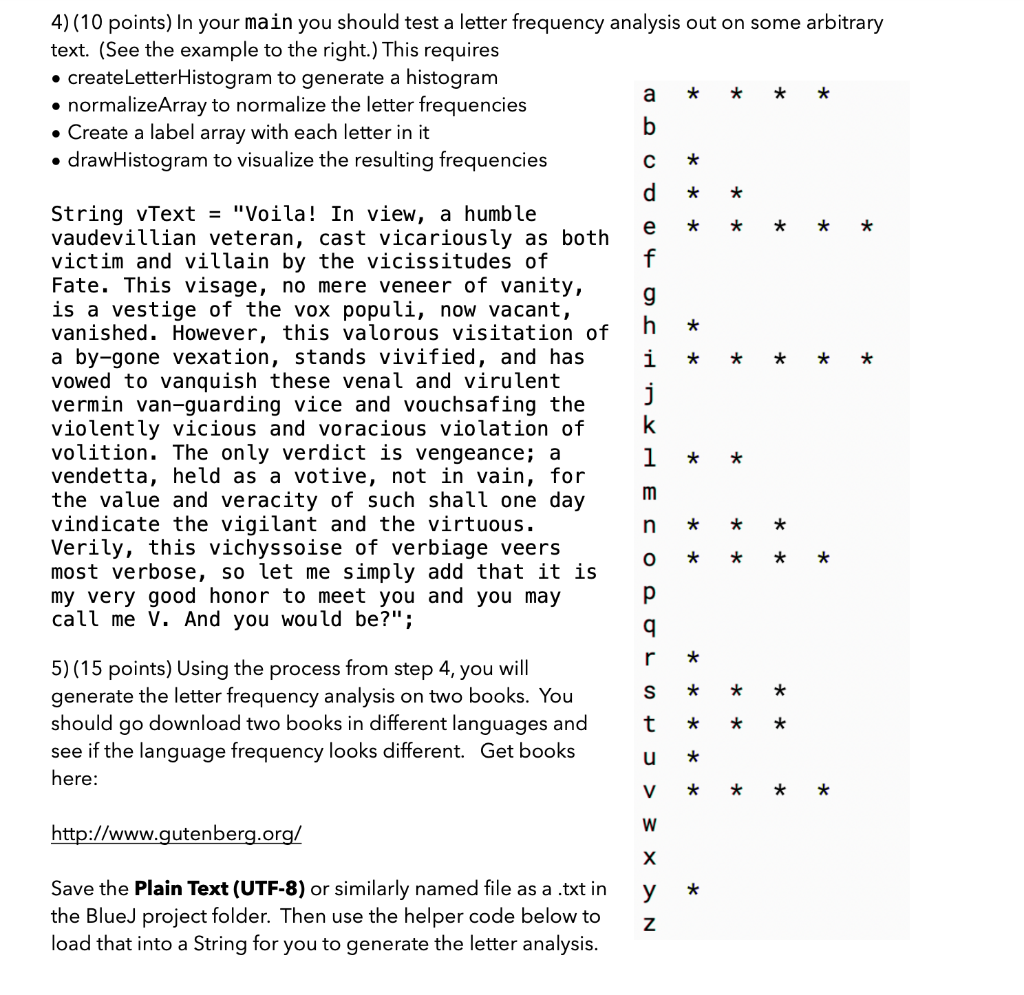 Number 4 in Java please a * * * * . .