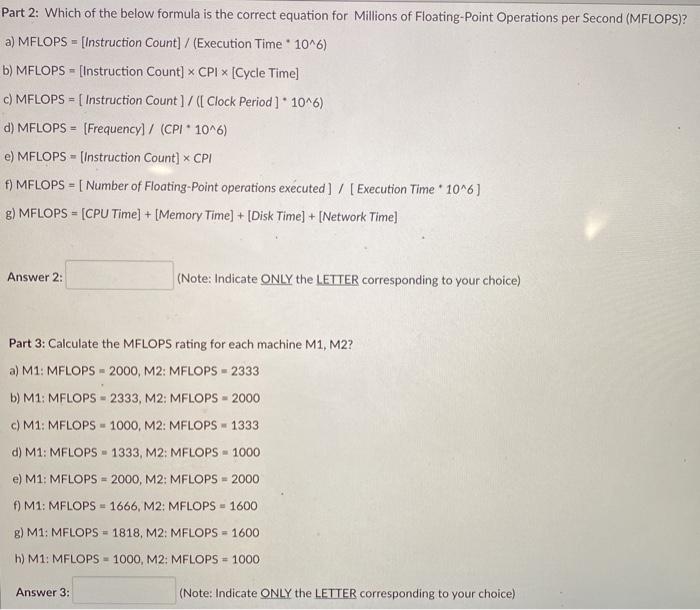 the same instruction set. Each machine has a processor wit GHz clock