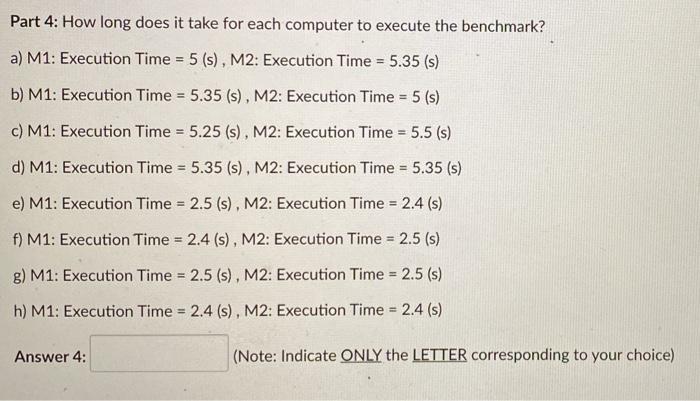 rate. The following performance measurements are observed for WEATHER FORECAST benchmark: M1,