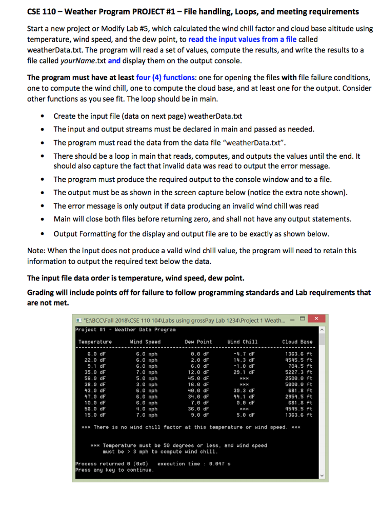 PLEASE WRITE CODE IN C++ LANGUAGE. I'M BEING GRADED SPECIFICALLY ON FOLLOWING