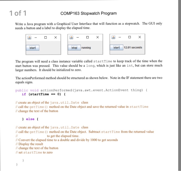  Write a Java program with a Graphical User Interface that will