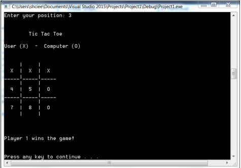 determine who (either the user or the computer) should play first. 3.