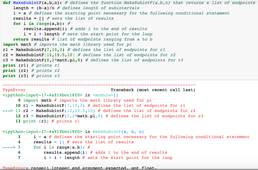 I'm getting this error message found in the code. What am I