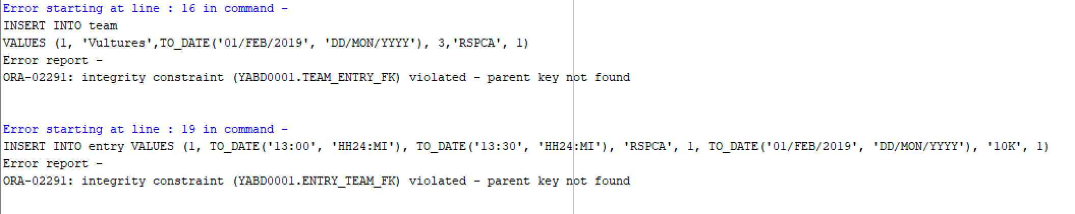 tables. However, this error keeps appearing: Here are the logical model and