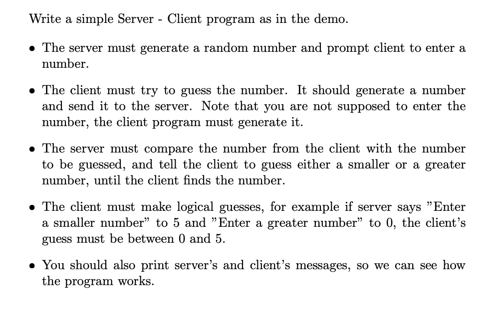The program should be written in Java. Program output should be as