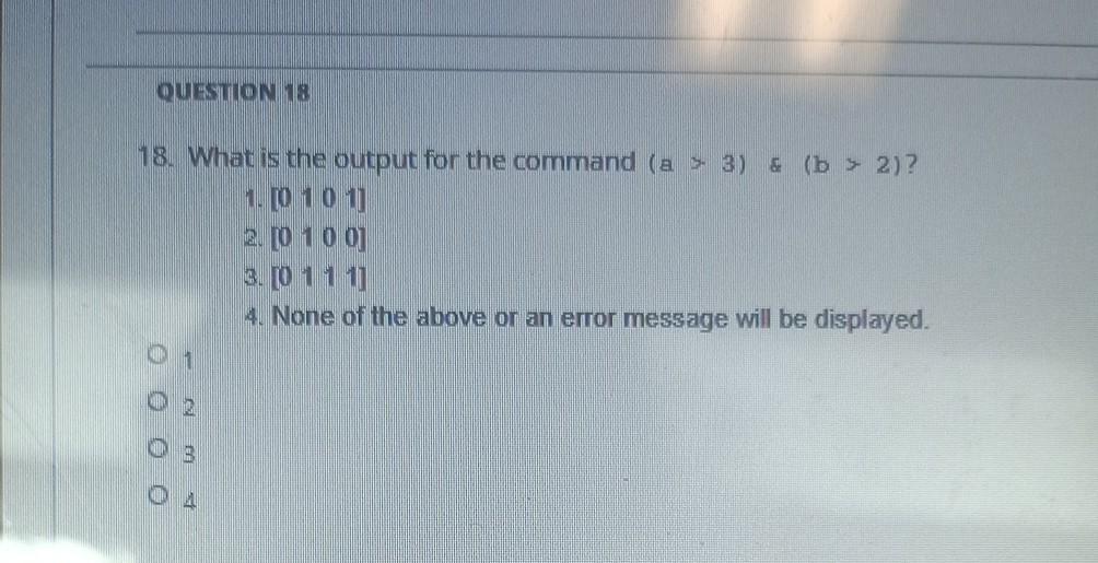 For Questions 15 through 21, refer to the row vectors a and
