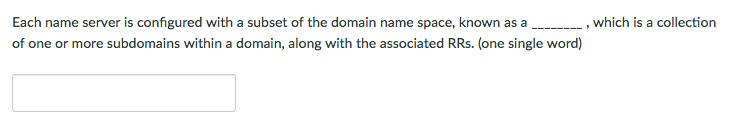 The ______ is the foundation protocol..... Each name server is configured with