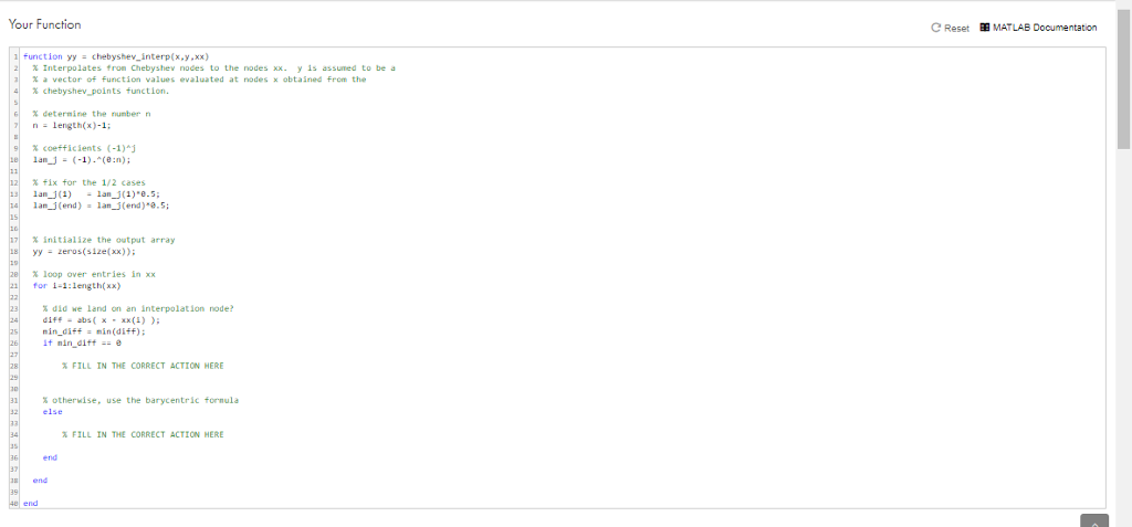 a completed code to call the function. There are a few pre-test