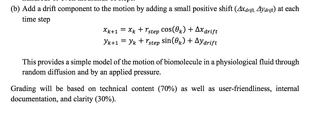 origin (xl,yl)-(0,0), and at each step takes a unit step (rstep-1) in