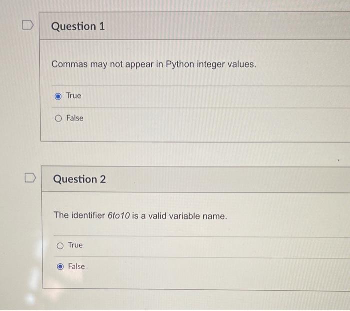 but not all strings can be expressed as an integer True False