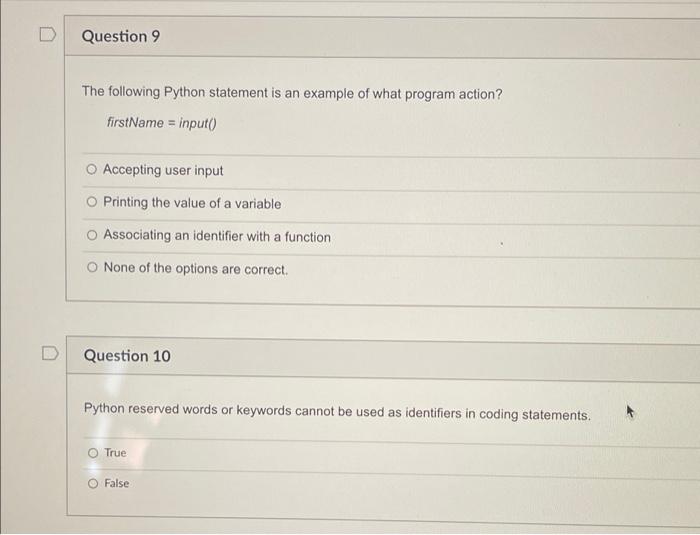 is limited. True False Question 6 The number four (4) is a