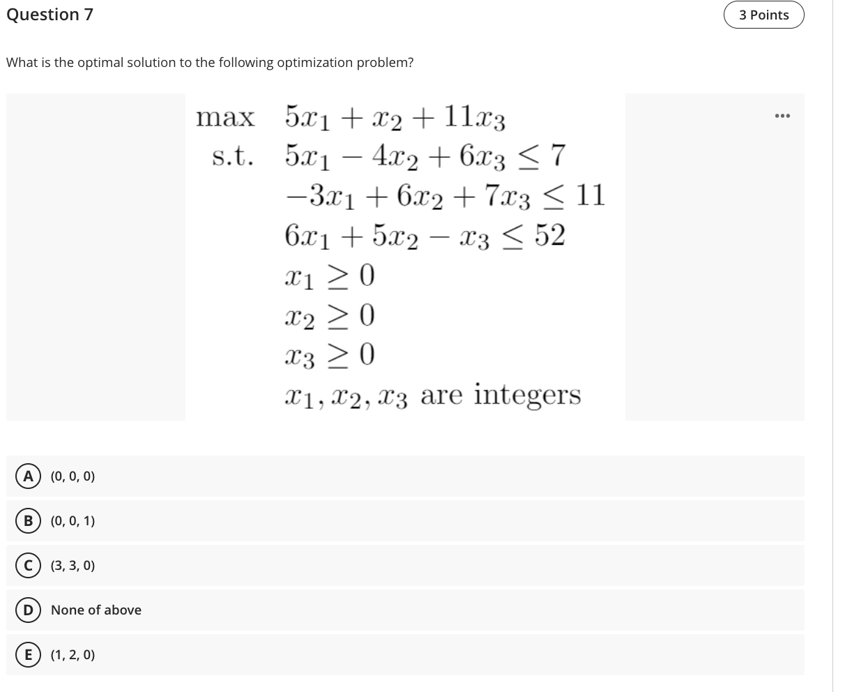 whose objective is to maximize ax 1+bx2. What is the optimal solution?