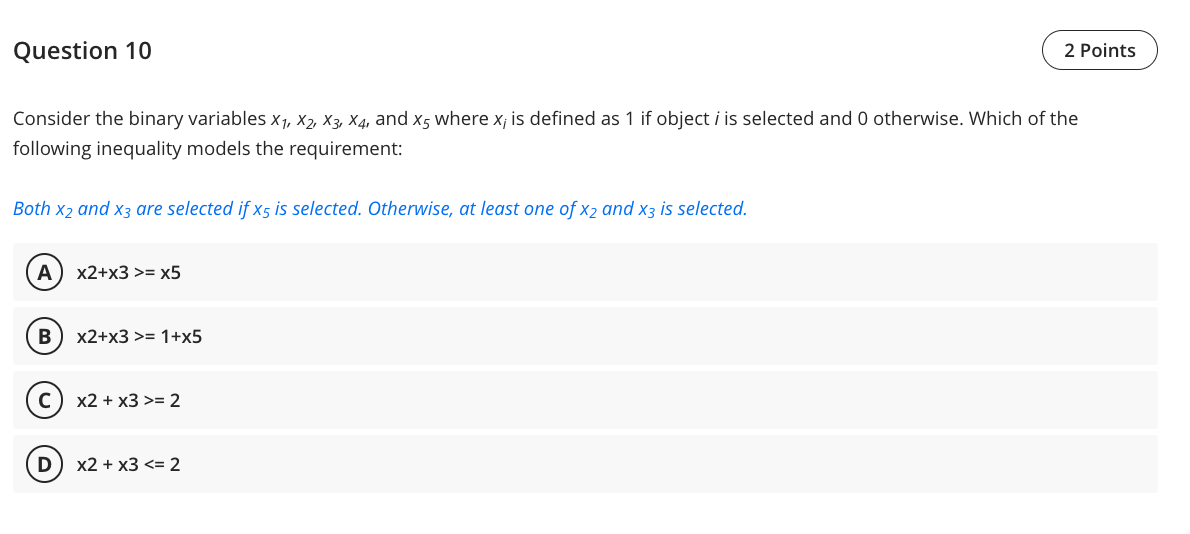 is the optimal solution to the following optimization problem? maxs.t.5x1+x2+11x35x14x2+6x373x1+6x2+7x3116x1+5x2x352x10x20x30x1,x2,x3areintegers (A) (0,0,0)