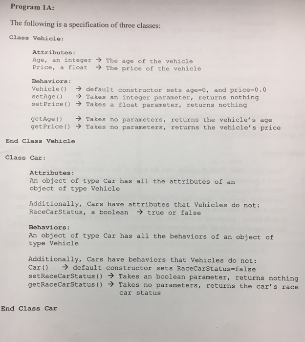  I need a C++ code for program 1a and 1b. You