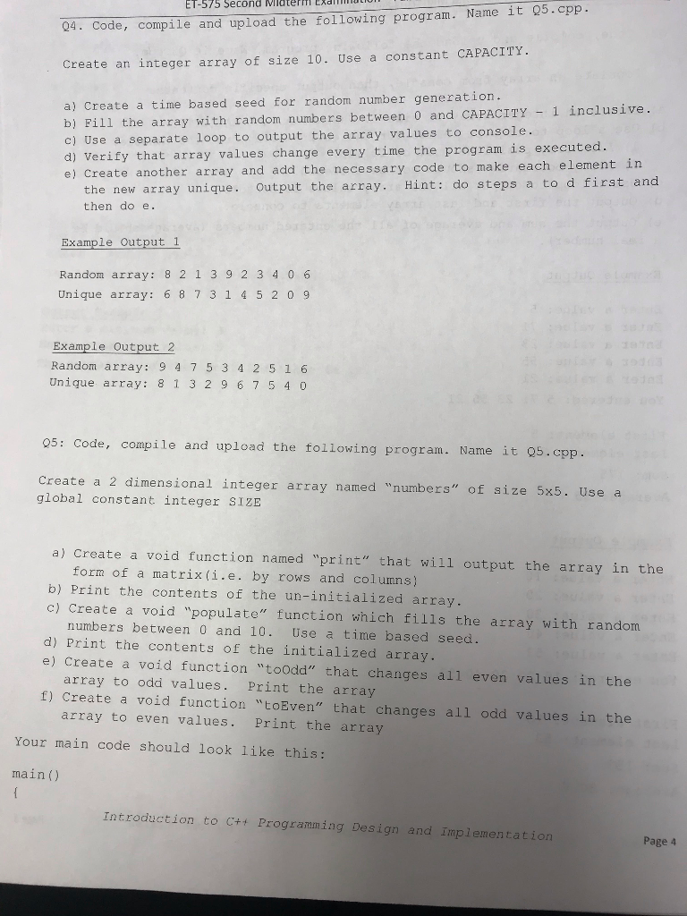 Help me with this in c++ thanks!!!!!! 04. Code, compile and upload