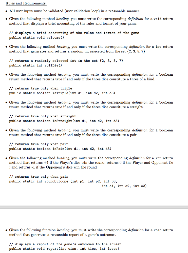 Method Statements in JAVA. I need help on changing my code and