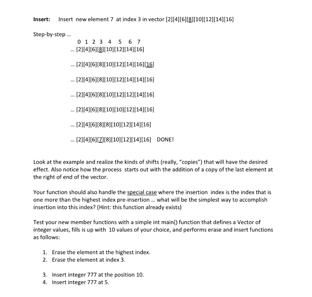 #include #include // KV: instead of exceptions template class Vector { public: