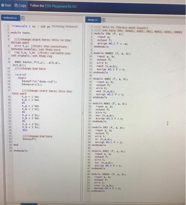 Design a 4 bit adder with the library provided. When does