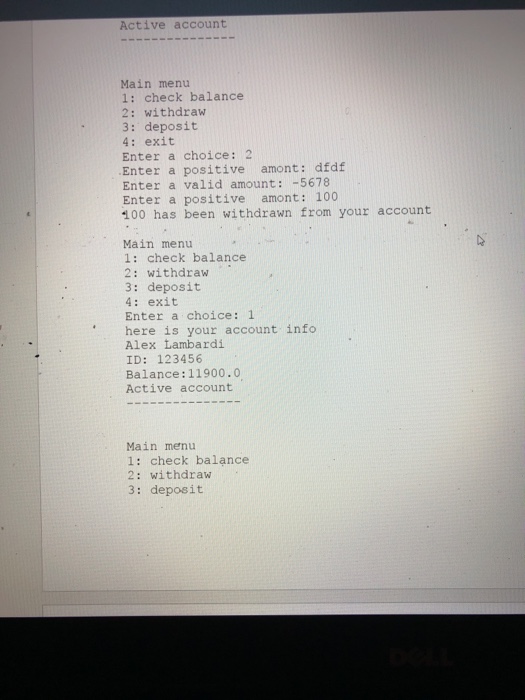 the classes that needs to be implement: 1. Create a class called
