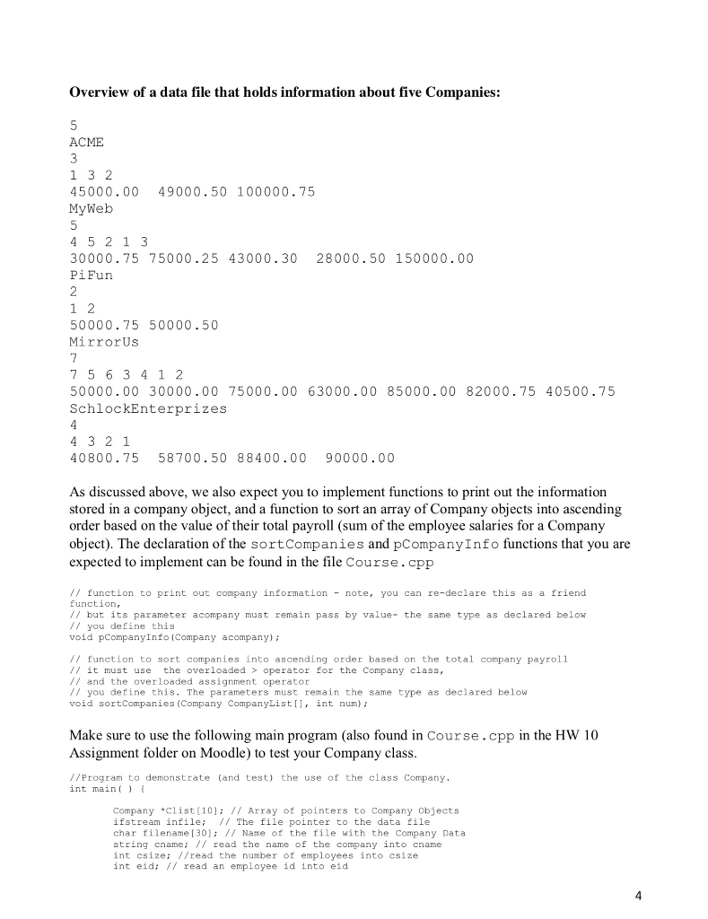 //Initializes the company object so it can accept "size" employee ids. //