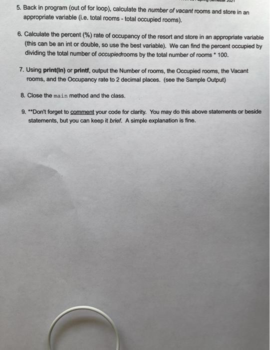 class file named ResortAccommodations.java in Grasp or Eclipse 2. Import the Scanner