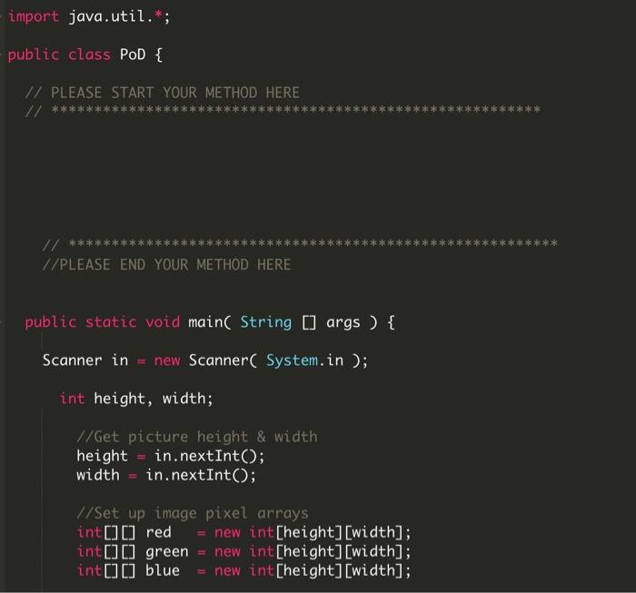 blue colour arrays. It will take in 3 x by y arrays,