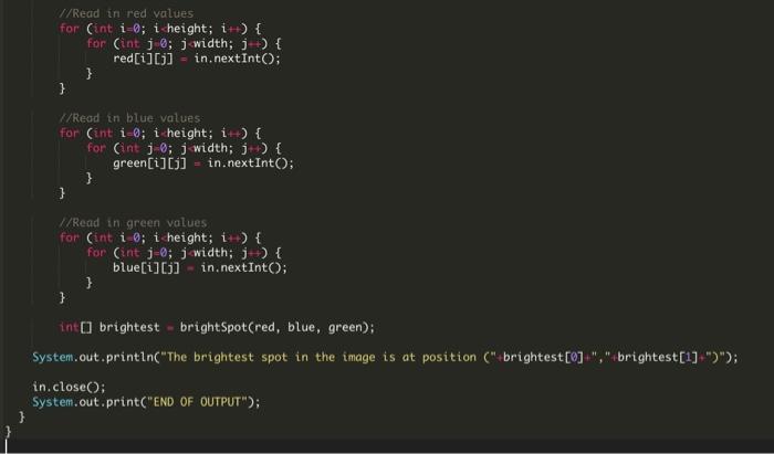 which we wil call red, green and blue and return the integer