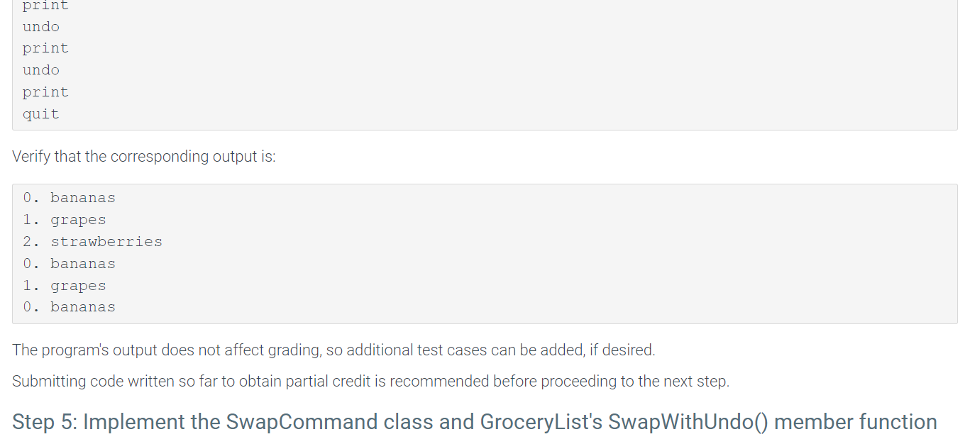 main(int argc, char *argv[]) { // Initialize a new grocery list GroceryList