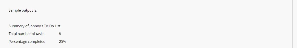 a user automate their to-do list. The program should do the following: