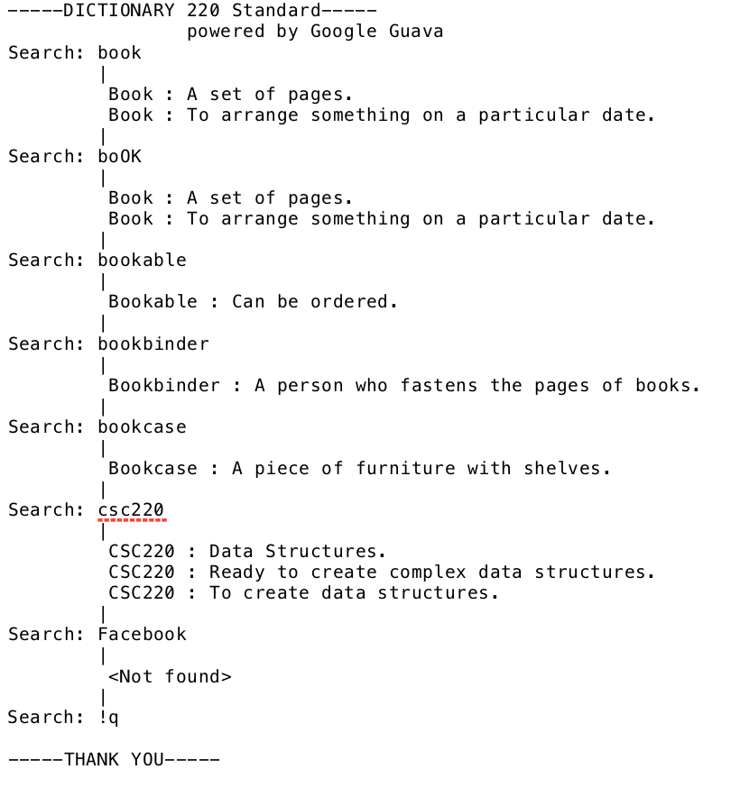 Please write a code in Java that implements BOTH: Enum and Google