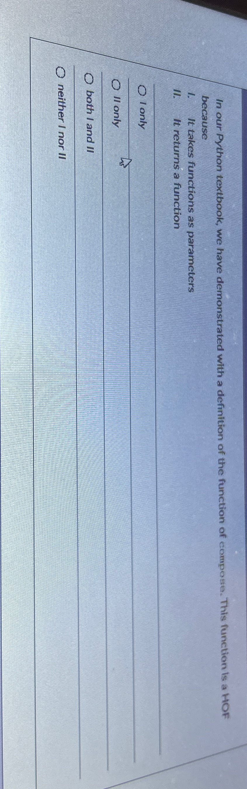  In our Python textbook, we have demonstrated with a definition of