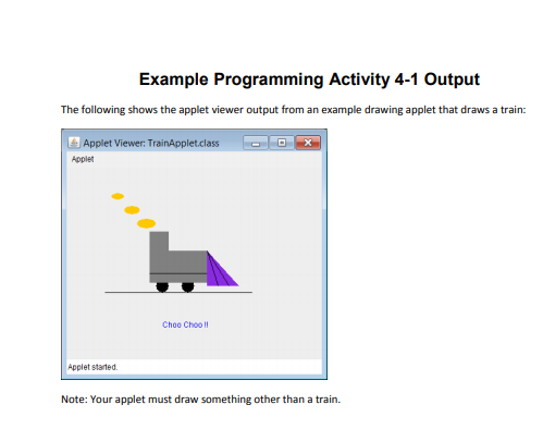 Programming Activity 4-1 Guidance ================================= Required items -------------- As stated in the