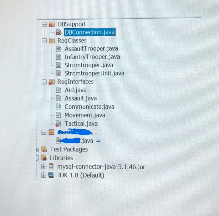 Requires knowledge of connecting to mySQL databes using java. Writting superclasses and
